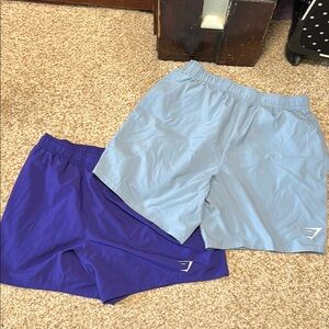 Men's Blue and Purple Gymshark Shorts